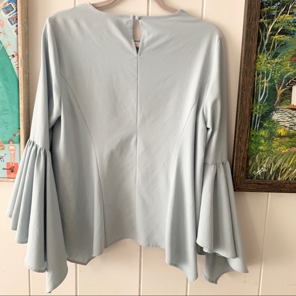 Carmen Marc Valvo Bell Sleeve size M - Picture 8 of 8